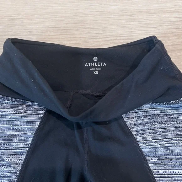 Athleta High Rise Jacquard Flow Chaturanga Tight - Picture 3 of 4